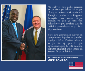 Les États-Unis pressent les autorités haïtienne à fixer une date pour la réalisation des élections dans le pays